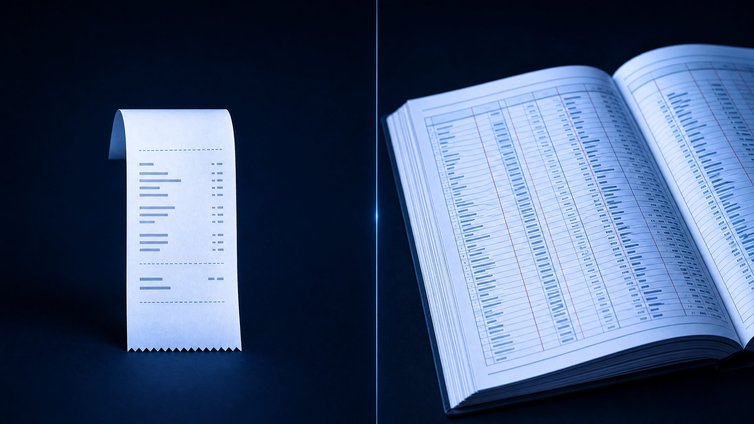 Accountant reviewing financial statements