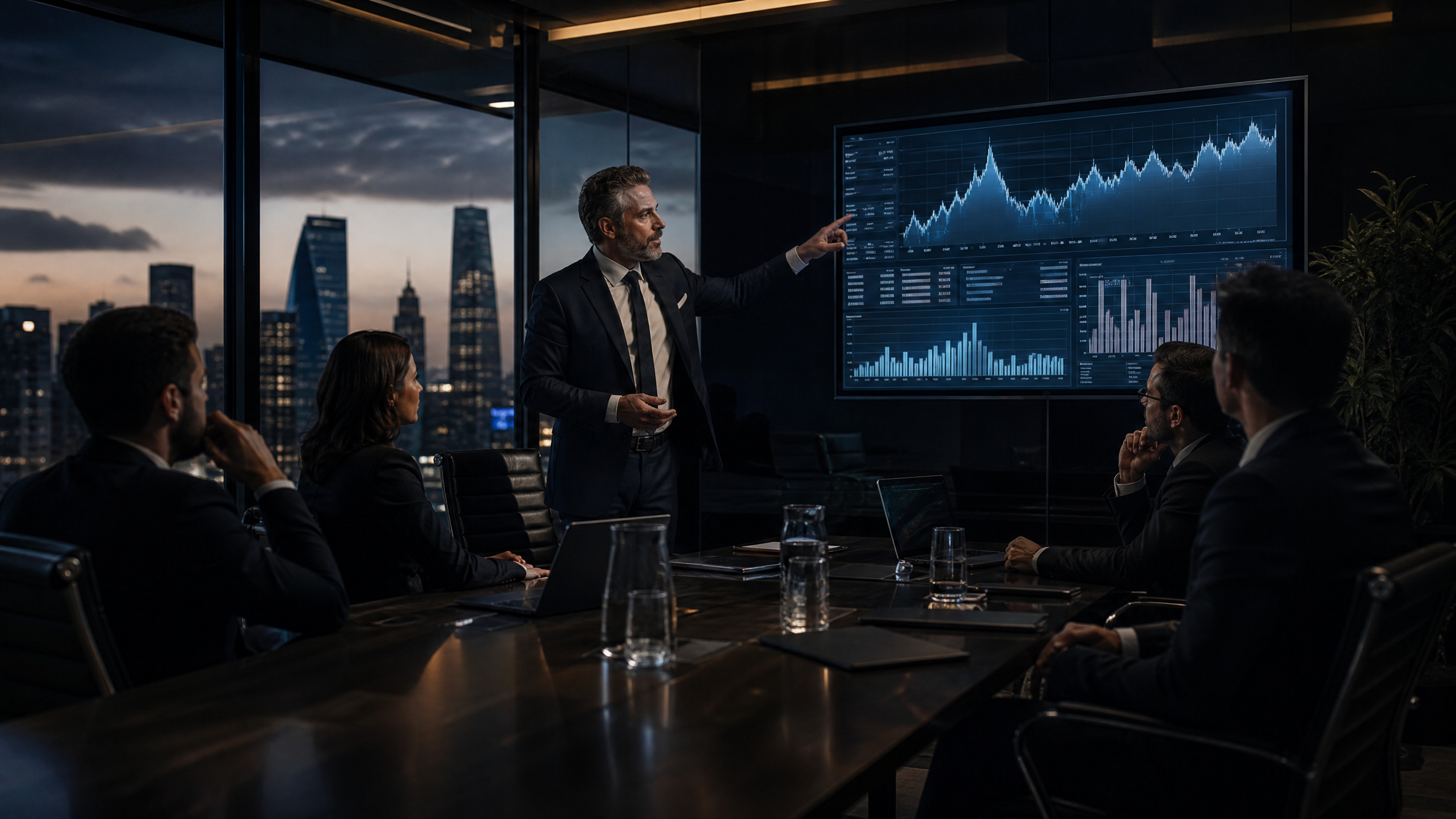 Business strategy meeting